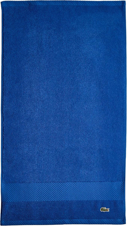 Lacoste Heritage 100% Supima Cotton Hand Towel, Surf Blue, 16" x 30" – Highly Absorbent & Quick Drying, Premium Super Soft Bath Towel, Bathroom Essential, Gift for All Occasions, Machine Washable