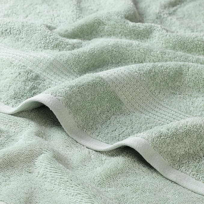 Superior Egyptian Cotton 2-Piece Bath Sheet Towel Set, Oversized Body Towels For Adults And Kids, Large Towel For Bath, Shower, Guest Bathroom, Spa, Gym, Resort, Essentials, Airbnb, Sage