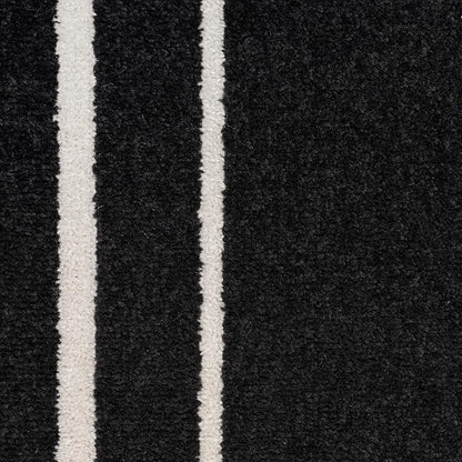 Nourison Home Nourison Essentials Black Ivory 2' x 4' Area Rug - Easy Clean, Non Shedding, Bed Room, Living Room, Dining Room, Kitchen (2' x 4')