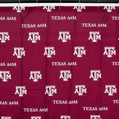 Everything Comfy Texas A&M Aggies Bright and Colorful Shower Curtain Cover