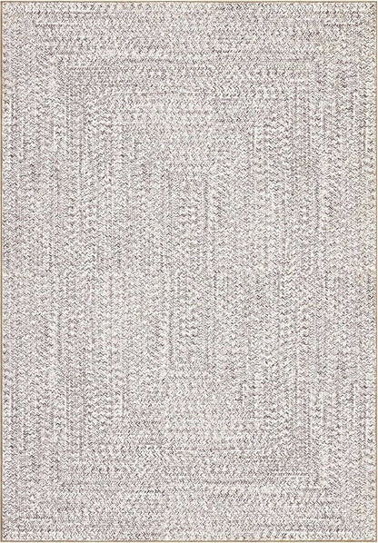 Printed Washable Area Rugs 10x13 Living Room Rug Modern Braided Print Bedroom Rug Farmhouse Soft Large Area Rug Non Slip Throw Rugs Stain Resistant Carpet for Nursery Dining Room 10'x13'