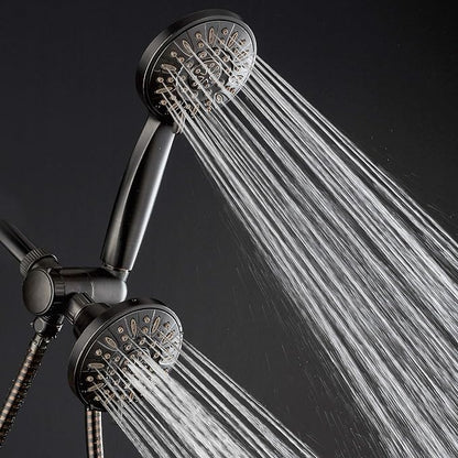 AquaDance Oil Rubbed Bronze Premium High Pressure 48 3-Way Combo for The Best of Both Worlds – Enjoy Luxurious Rain Head and 6-Setting Hand Held Shower Separately or Together | Enjoy Two 6-Setting Rain & Hand Showerheads Separately or Together for the ...