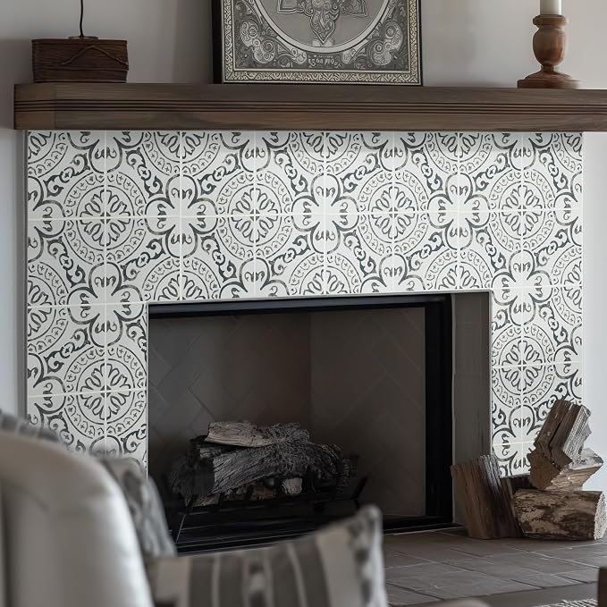 MSI La Paloma Encaustic Glazed Porcelain Floor Wall Tile Sample Flooring
