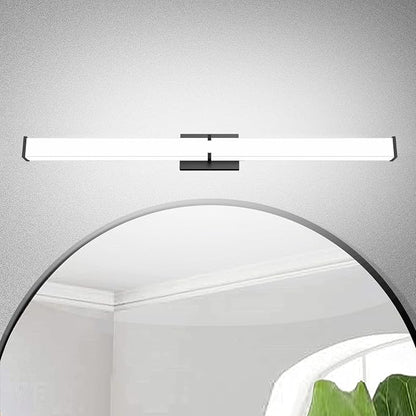 Bathroom Light Fixtures: 31.5 Inch ETL Certified LED Bathroom Vanity Light 5700K Cool White 36W 2500LM - Modern Black Vanity Light Dimmable with Clear Shade - Bathroom Lighting Fixtures Over Mirror