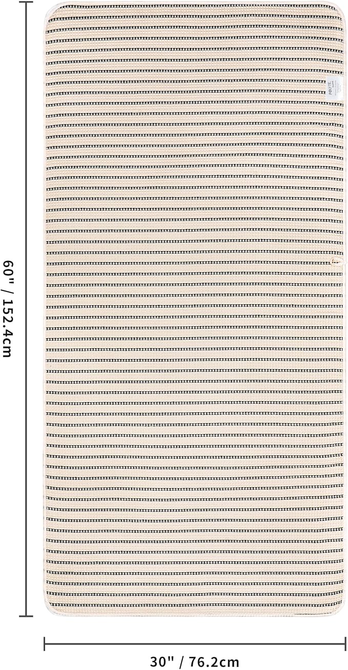 POLYTE 430 GSM Poly Blend Microfiber Quick Dry Waffle Bath Towel, 30x60 in | 4 Pack, Oversize, Lint Free, Body Towel