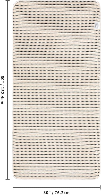 POLYTE 430 GSM Poly Blend Microfiber Quick Dry Waffle Bath Towel, 30x60 in | 4 Pack, Oversize, Lint Free, Body Towel