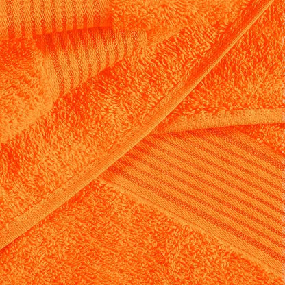 Cotton 2 Pack Oversized Bath Towel Set 28x55 inches, Large Bath Towels, Ultra Absorbant Compact Quickdry & Lightweight Towel, Ideal for Gym Travel Camp Pool - Orange