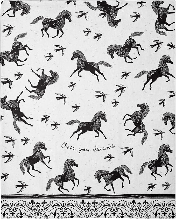 Karma Boho Tea Towels Horse, 18" x 22"