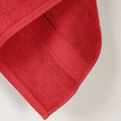 SUPERIOR Egyptian Cotton Plush & Absorbent, Bath Towel Set of 2, Red | Quick Dry, Soft Luxury Towel Set, Bath Essentials for Bathroom, Guest Bath, Spa, 2 Piece Bath, Madeline Towels