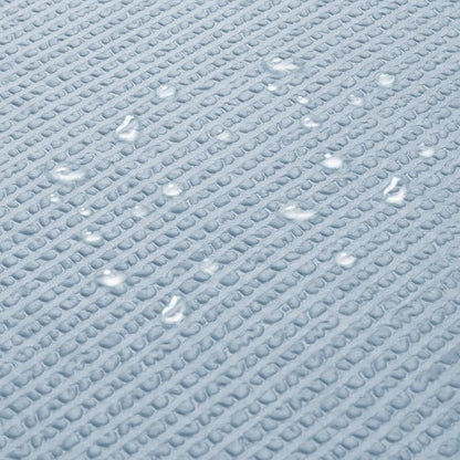 Small Stall Shower Curtain - Embossed Textured Bathroom Curtain, 36 x 72 Shower Curtain for RV Camper, Machine Washable Water Resistance, Glacier Blue
