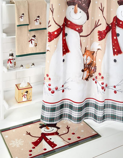 Avanti Linens - Christmas Bathroom Rug 20x30, Soft, Non-Slip & Absorbent | Christmas Design, Soft & Absorbent, Non-Slip Backing, Machine Washable, Holiday Bathroom Décor