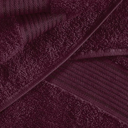 Cotton 2 Pack Oversized Bath Towel Set 28x55 inches, Large Bath Towels, Ultra Absorbant Compact Quickdry & Lightweight Towel, Ideal for Gym Travel Camp Pool - Burgundy Red