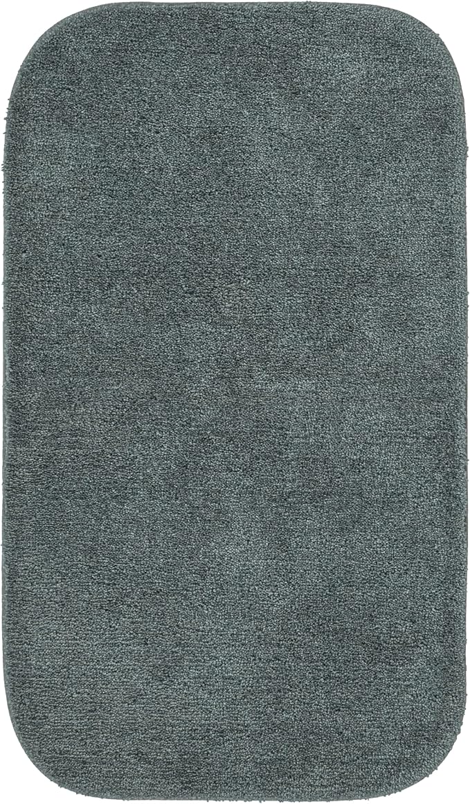 Garland Rug Traditional Bath Rug, 24-Inch by 40-Inch, Dark Gray