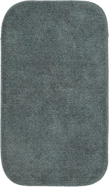 Garland Rug Traditional Bath Rug, 24-Inch by 40-Inch, Dark Gray