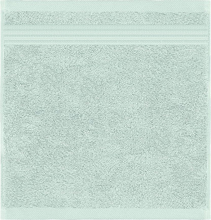 American Veteran Towel, 100% Cotton Turkish Washcloths for Bathroom Essentials 4 Pack, Soft Absorbent Wash Cloths Quick Drying Small Towels Washrags, Mint Green