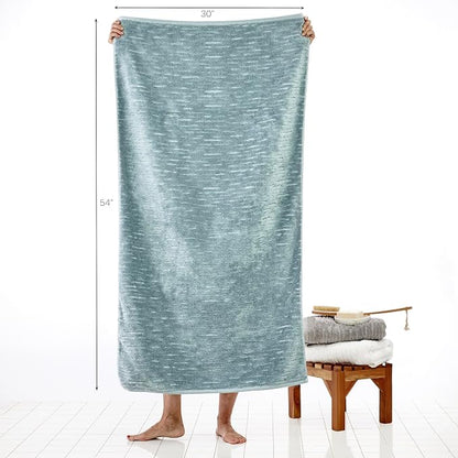 SKL Home CloudSoft 100% Cotton Luxury 4-Piece Bath Towel Set, Teal | Premium spa-level quality. 600 GSM weight. Ultra plush & absorbent.