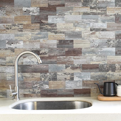 2026 New Upgrade Peel and Stick Backsplash Tile, Peel and Stick 11.34" X 11.57" Wall Tile for Kitchen, Bathroom, Fireplace, Laundry (Nature Light, 1 Pack)