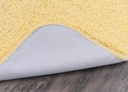 Garland Rug Jazz Nylon Washable 24 in. x 40 in. Rubber Ducky Yellow Bath Rug Soft, Absorbent, and Stylish for Your Bathroom