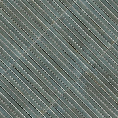 MSI Marino Jade Mist Glossy Porcelain Fluted Wall Tile for Bathroom, Kitchen Backsplash, Accent Wall Tile, and Shower Wall Tile, Sample Tile