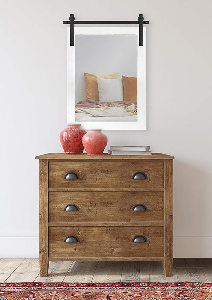Kate and Laurel Cates Farmhouse Wall Mirror