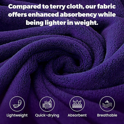 PJGGZ Towel Robe for Men - Ultra-Absorbent Soft Quick Dry Towel Bathrobe Kimono for Shower, Spa & Hotel