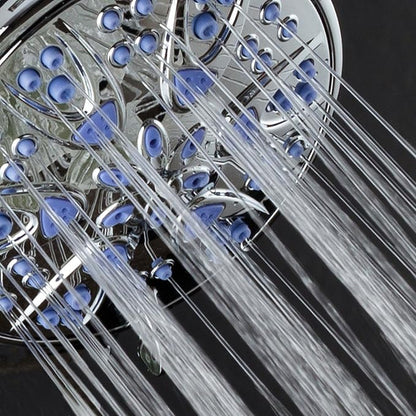 AquaDance Antimicrobial – Anti-Clog High-Pressure 6-Setting Shower Head with Microban Nozzle Protection from Growth of Mold, Mildew & Bacteria for Stronger Shower! 4" Sunset Blue | More Power, Better Shower Hygiene! Lifetime Antimicribial Nozzle Protec...