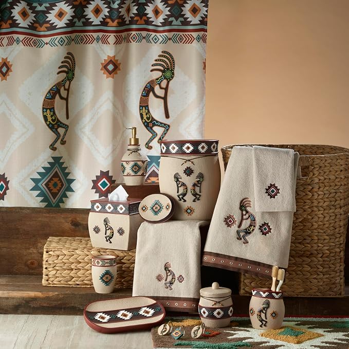 Avanti Linens - Soap Dispenser/Lotion Pump, Decorative Home Decor (Navajo Dance Collection)