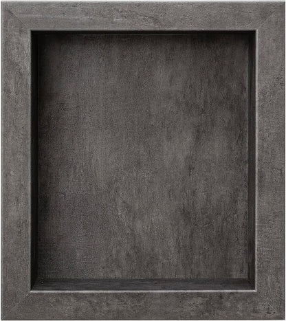 Palisade 17.5 in x 15.5 in Vinyl Shower Niche Ashen Slate | Waterproof Shower Insert