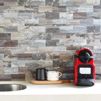 2026 New Upgrade Peel and Stick Backsplash Tile, Peel and Stick 11.34" X 11.57" Wall Tile for Kitchen, Bathroom, Fireplace, Laundry (Nature Light, 10 Packs)