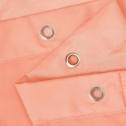 N&Y HOME Fabric Shower Curtain or Liner with Magnets - Hotel Quality, Machine Washable, Water Repellent - Coral, 72x72