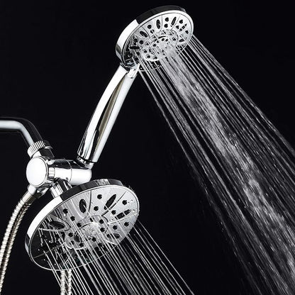 AquaDance 6" Premium High Pressure 3-way Rainfall Shower Combo Combines the Best of Both Worlds - Enjoy Luxurious Rain Showerhead and 6-setting Hand Held Shower Separately or Together! | Enjoy Luxury 6-inch Showerhead & 6-mode Hand Shower Separately or...