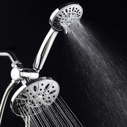 AquaDance 6" Premium High Pressure 3-way Rainfall Shower Combo Combines the Best of Both Worlds - Enjoy Luxurious Rain Showerhead and 6-setting Hand Held Shower Separately or Together! | Enjoy Luxury 6-inch Showerhead & 6-mode Hand Shower Separately or...