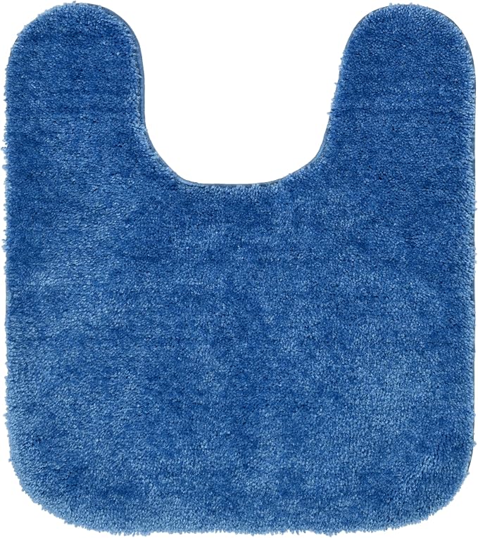 Garland Rug Traditional Nylon Washable Electric Blue 3 Piece Set - Lid, Contour, Bath Rug - Soft, Absorbent, and Stylish for Your Bathroom