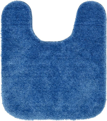 Garland Rug Traditional Nylon Washable Electric Blue 3 Piece Set - Lid, Contour, Bath Rug - Soft, Absorbent, and Stylish for Your Bathroom