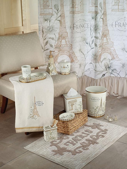 Avanti Linens - Lotion Pump/Soap Dispenser, Resin Countertop Accessories, Stylish Bath Decor (Paris Botanique Collection)
