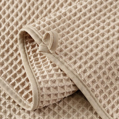 MICROFI New Microfiber Waffle Bath Towels, 2 Pieces, Soft, Absorbent, Fast Drying, Lint Free 430 GSM (30''x60''/76cm x 152cm)