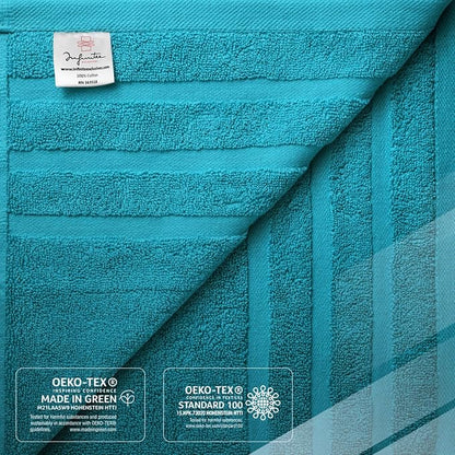 Infinitee Xclusives 100% Ring-Spun Cotton Bath Towels for Bathroom - Pack 2 | Luxury Super Soft, Absorbent & Quick-Drying |27x54 inches| Large Bathroom Towels Set |600 GSM| Gym, Shower, Spa & Hotel Use
