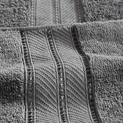 Modern Threads 4-Pack SpunLoft Bath Sheet, 35x66, Charcoal