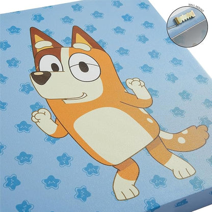 Bluey Canvas Wall Art – 4-Piece Set for Kids’ Room Décor, Each Print 12"x12", Colorful and Fun Artwork for Bedroom, Nursery, or Playroom