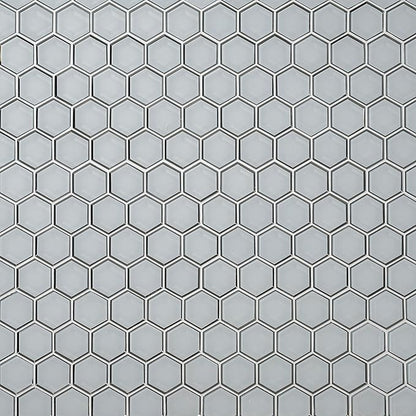 MSI Ice Hexagon Beveled Glass Mesh-Mounted Mosaic Tile for Bathroom, Kitchen Backsplash, Accent Wall Tile, and Shower Wall Tile