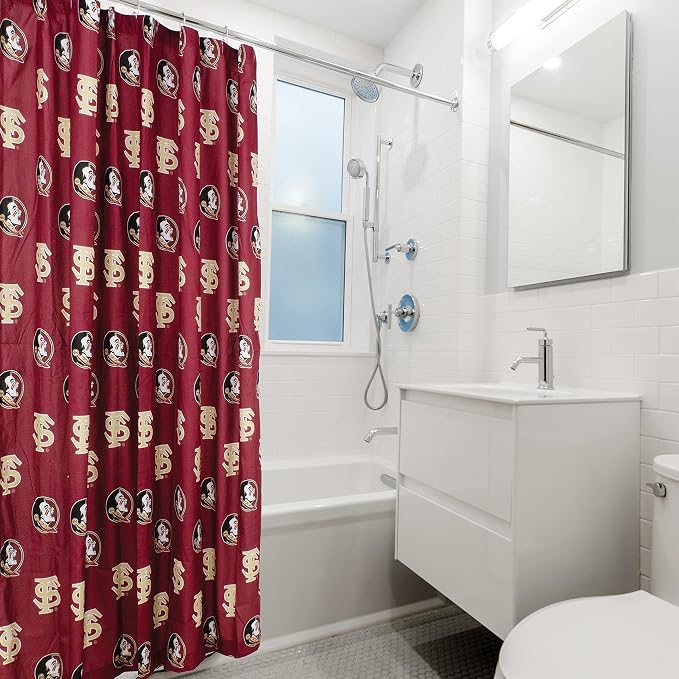 Everything Comfy Florida State Seminoles Bright and Colorful Shower Curtain Cover 70" x 72"