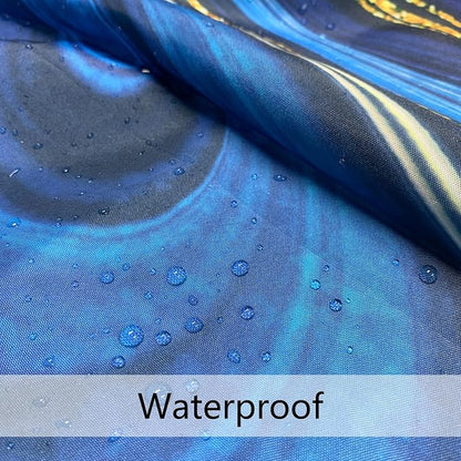 120GSM Marble Blue Waterproof Shower Curtain Set with 12PCS Hooks,Modern Abstract Bathroom Shower Curtains, Minimalist Watercolor Bathroom Décor,Washable Fabric Shower Curtain, 72 x 72 Inch (Marble)