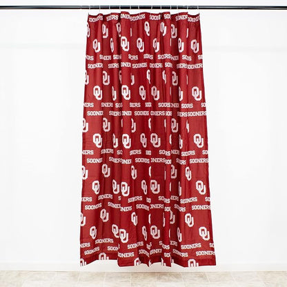Everything Comfy Oklahoma Sooners Bright and Colorful Shower Curtain Cover 70" x 72"