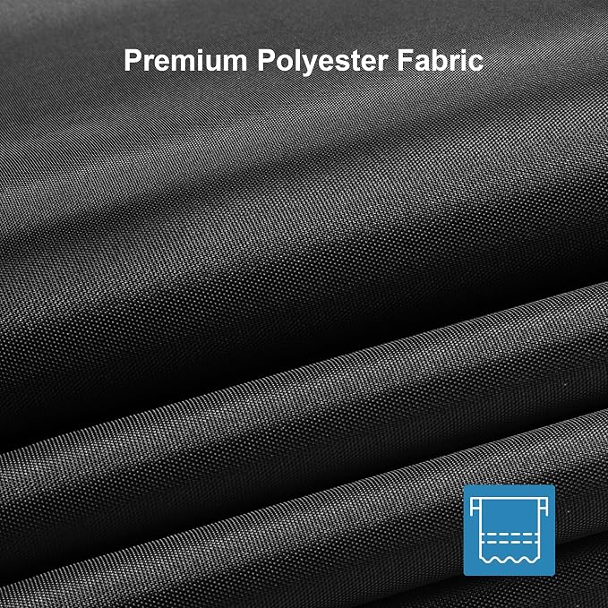 Amazer Black Shower Curtain Liner, Black Fabric Shower Liner, 2-in-1 Bathroom Shower Curtain and Liner, 12 Grommet Holes, Water Proof, Machine Washable, Hotel Quality, 72 x 72 Inches
