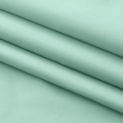 EurCross Green Fabric Shower Curtain Liner Extra Long 72 x 84 inches,Water-Repellent Medium Weight Cloth Shower Curtains for Bathroom with Hooks