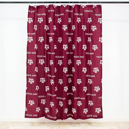 Everything Comfy Texas A&M Aggies Bright and Colorful Shower Curtain Cover