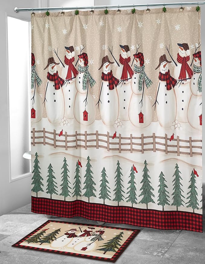 Avanti Linens - Christmas Bathroom Rug 20x30, Soft & Absorbent Cotton | Christmas Design, Soft & Absorbent, Non-Slip Backing, Machine Washable, Holiday Bathroom Décor