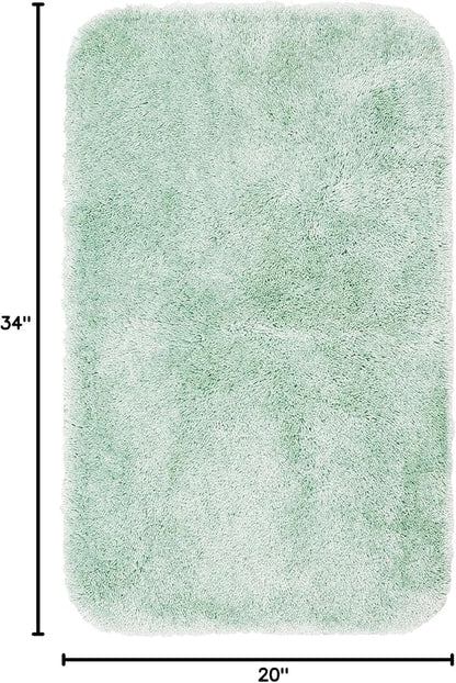 Mohawk Home Goliath Machine Washable Bath Mat 20" x 34" Sea Mist