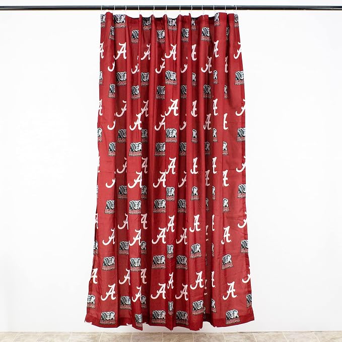 Everything Comfy Alabama Tide Bright and Colorful Shower Curtain Cover 70" x 72"
