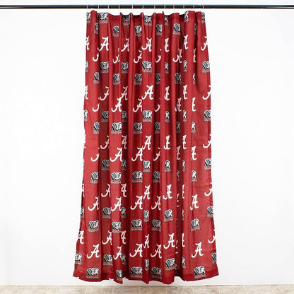 Everything Comfy Alabama Tide Bright and Colorful Shower Curtain Cover 70" x 72"